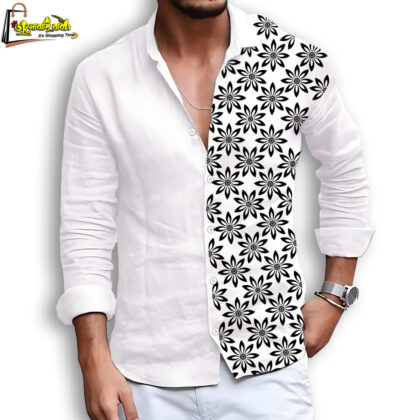 Premium Print Shirt For Stylish Men – Design 09 –