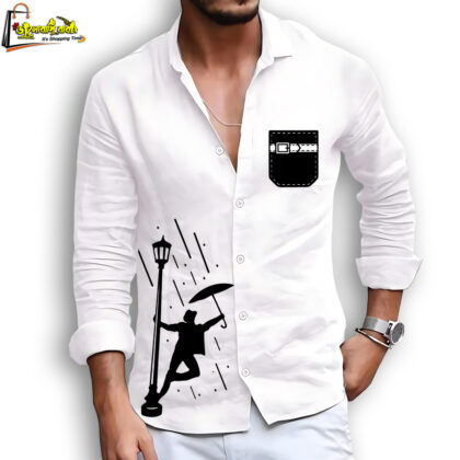 Premium Print Shirt For Stylish Men – Design 07 –