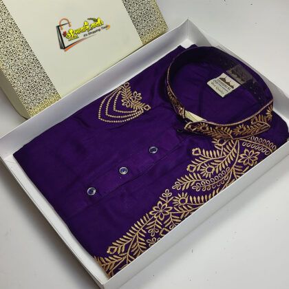 Premium Cotton Panjabi For Men – Design 17 –